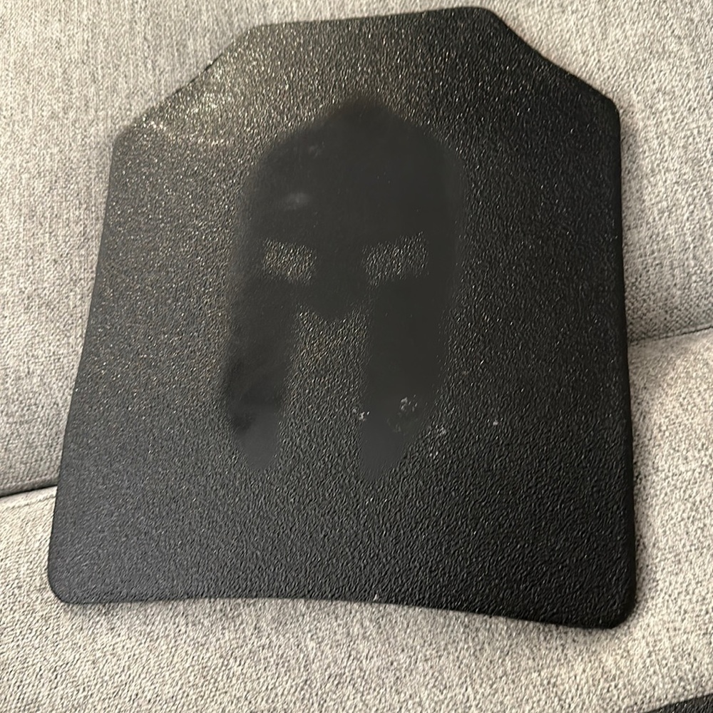 Spartan level 3 body armor. rated to stop a 7.62 nato rounds.